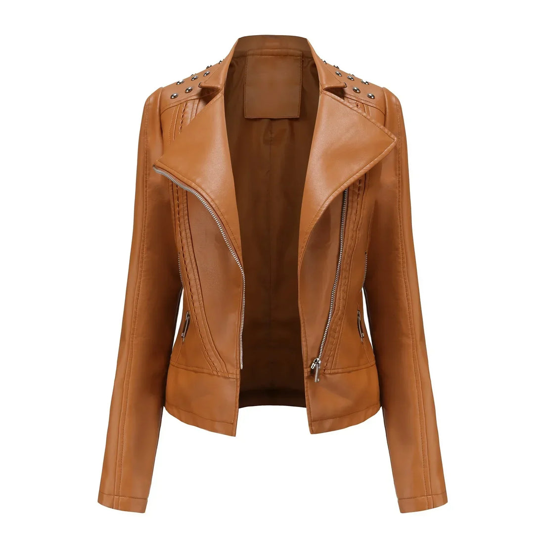 Trendy faux leather jacket  for women