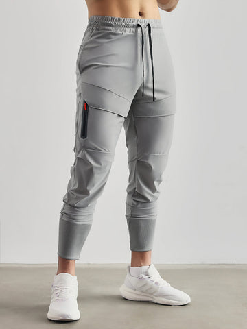 Men’s Athletic Pants – Slim Fit – Breathable Moisture-Wicking – Zipper Pockets