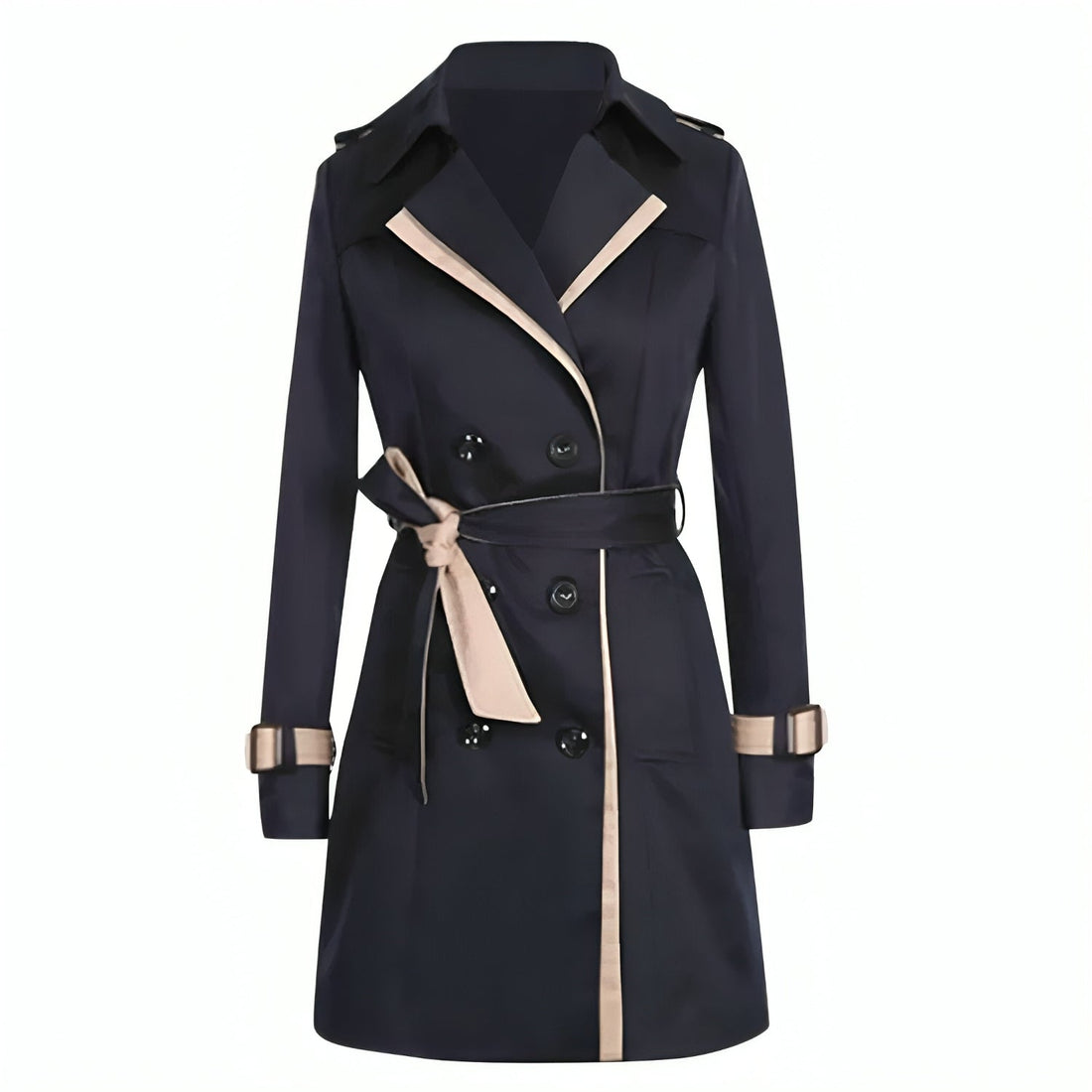 Stylish elegant long trench coat for women