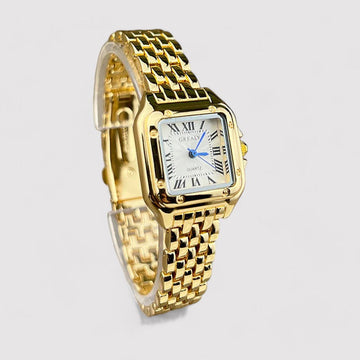 Stainless steel band wrist watches for women