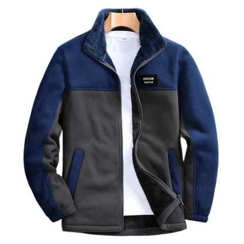 Fleece-lined jacket for men