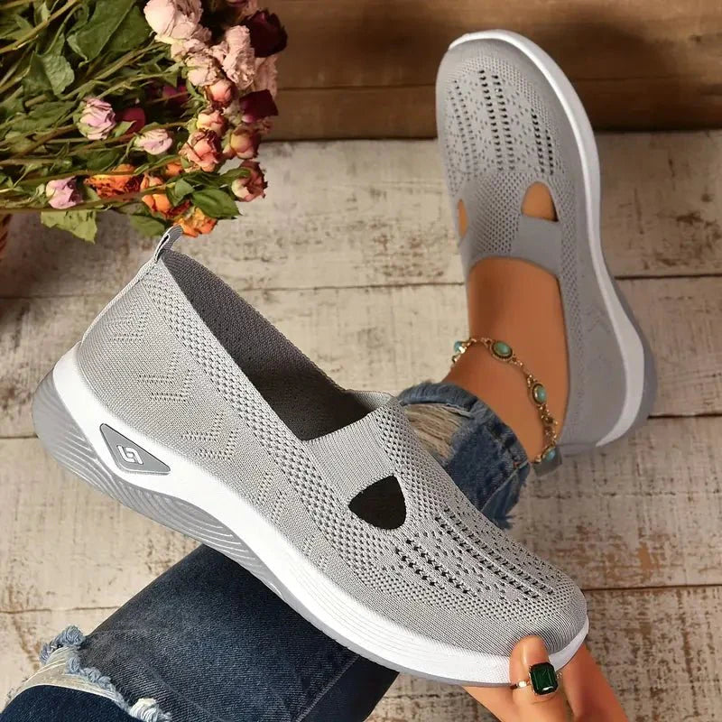 Breathable slip-on sneakers for men