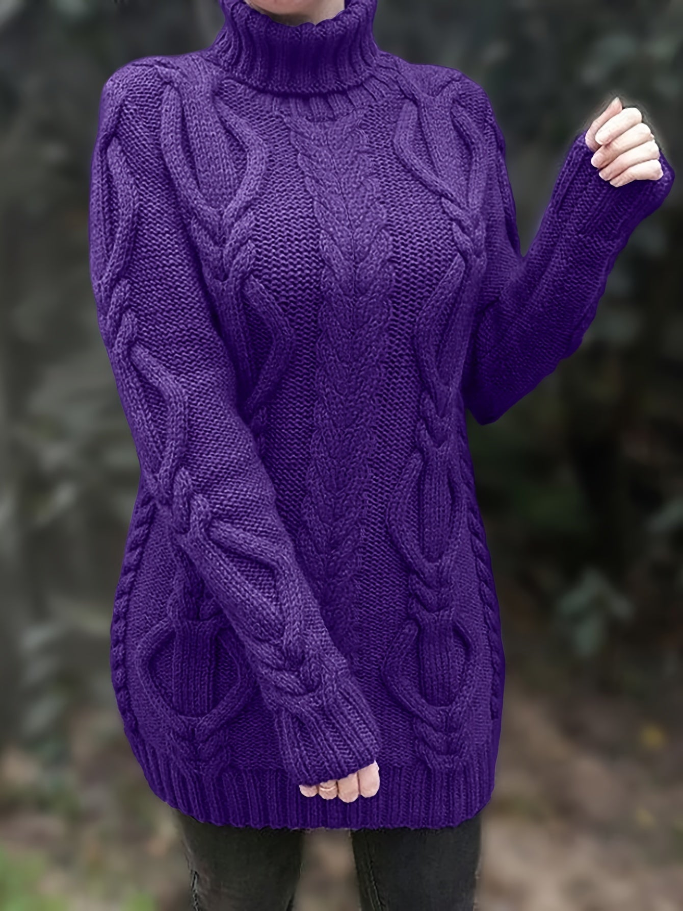 Chunky winter sweater for women