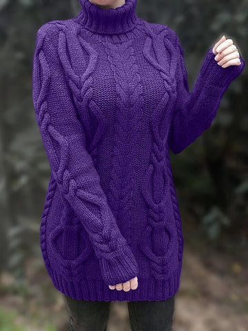 Chunky winter sweater for women