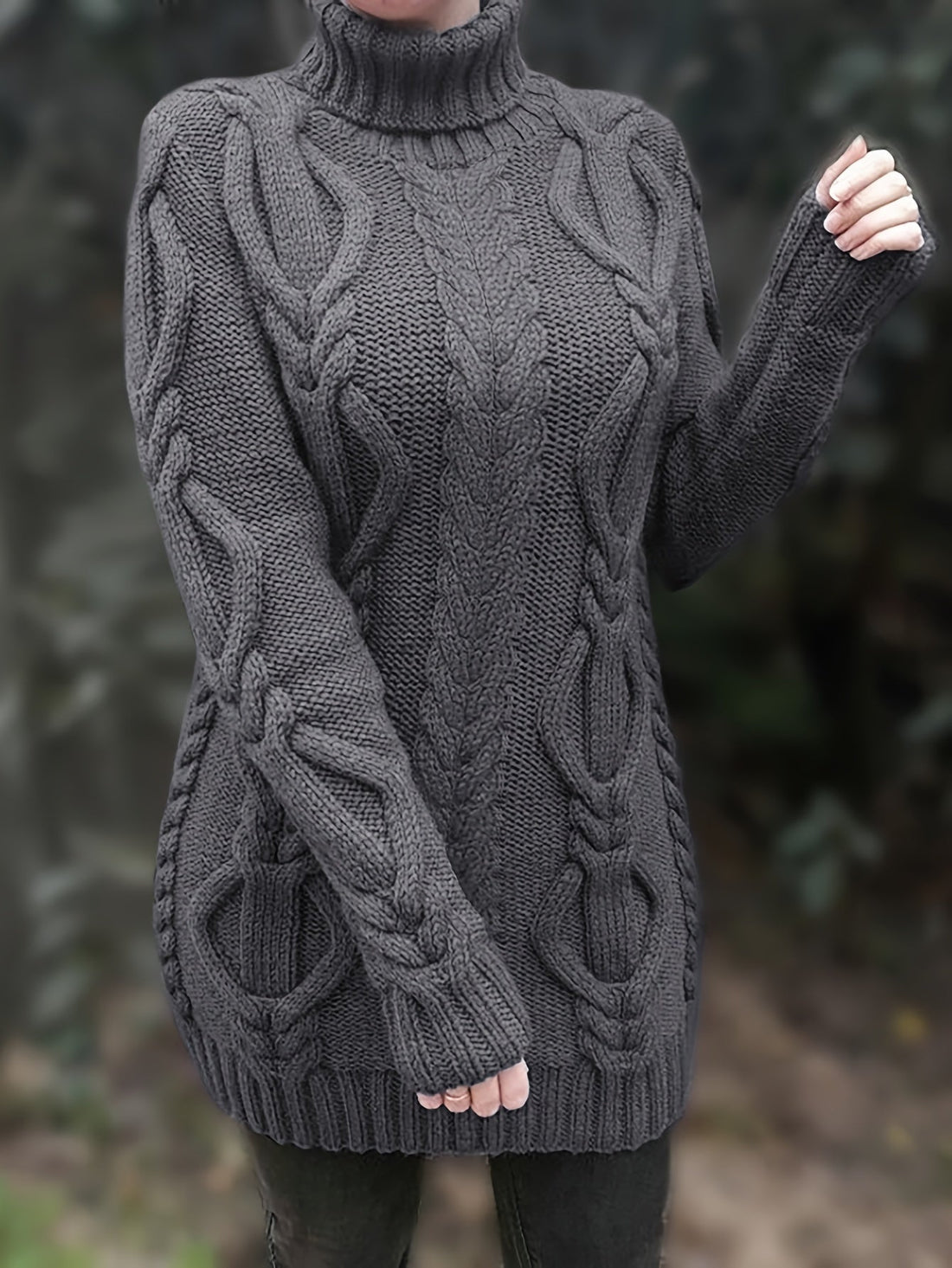 Chunky winter sweater for women