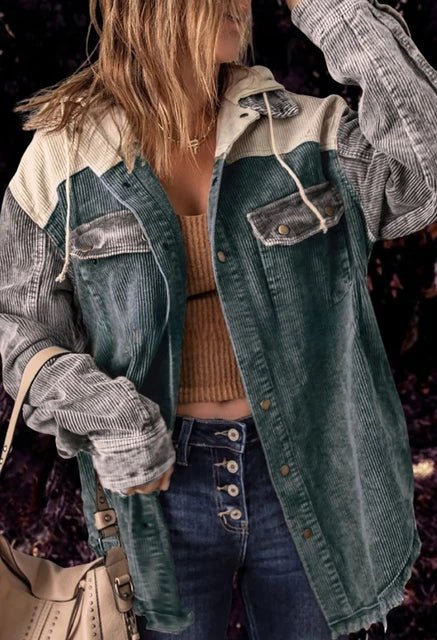 Oversized hoodie jacket for women
