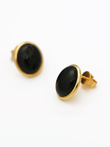 Black onyx gemstone earrings for women