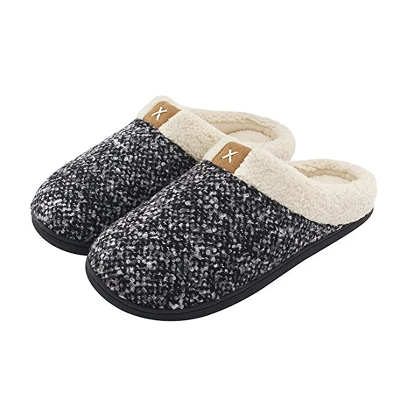 Cozy slip-on slippers for men