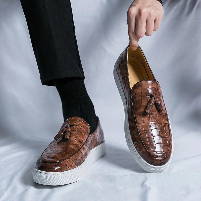 Classic slip-on casual loafers for men