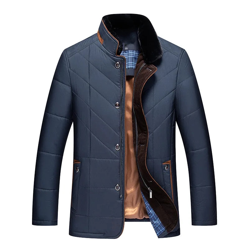 Slip pockets business casual jacket for men