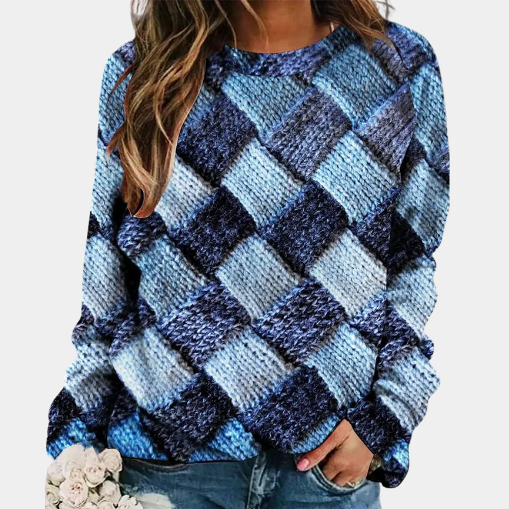 Women’s Sweater – Chunky Knit – Relaxed Fit – Cable Knit Pattern – Long Sleeve