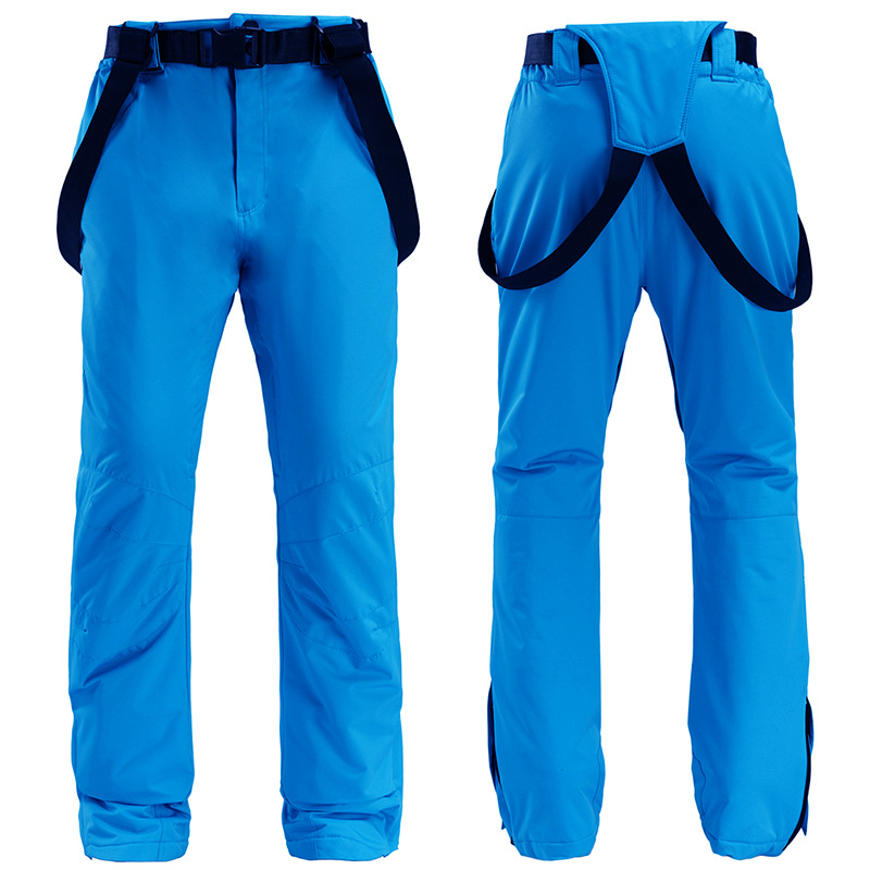 Men’s Bib Ski Pants – Water-Resistant – Regular Fit – Removable Suspenders – Full Length