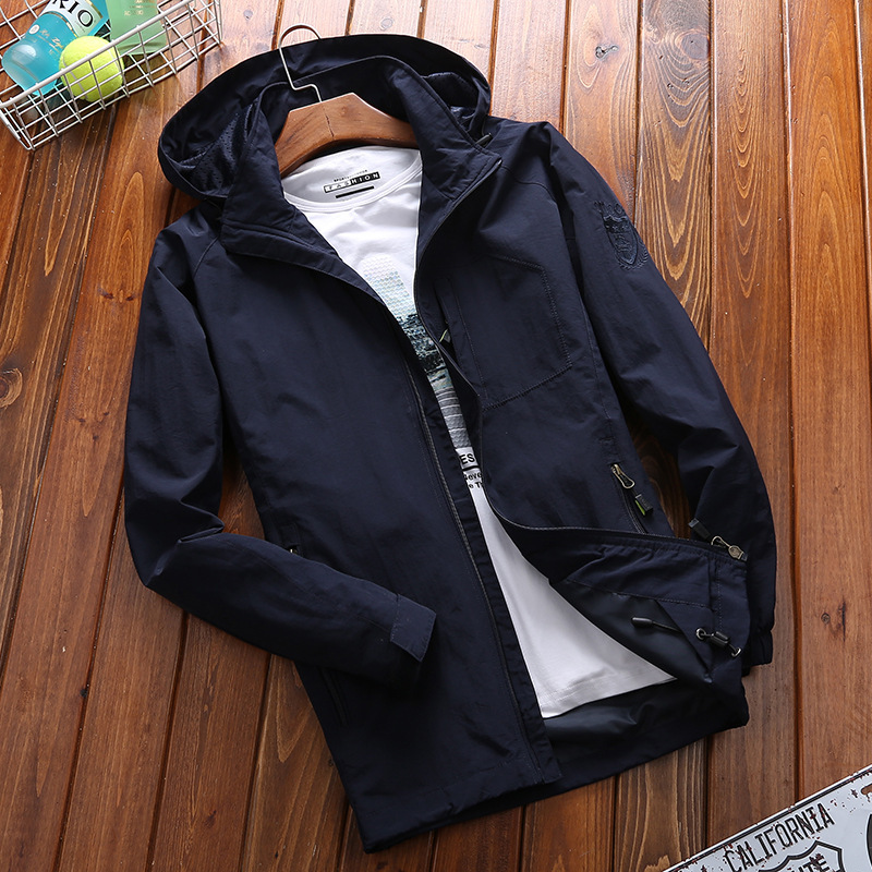 Men’s Hooded Jacket – Relaxed Fit – Breathable Lining – Adjustable Cuffs – Multi-Pocket