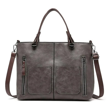 Dual handle shoulder bag for women