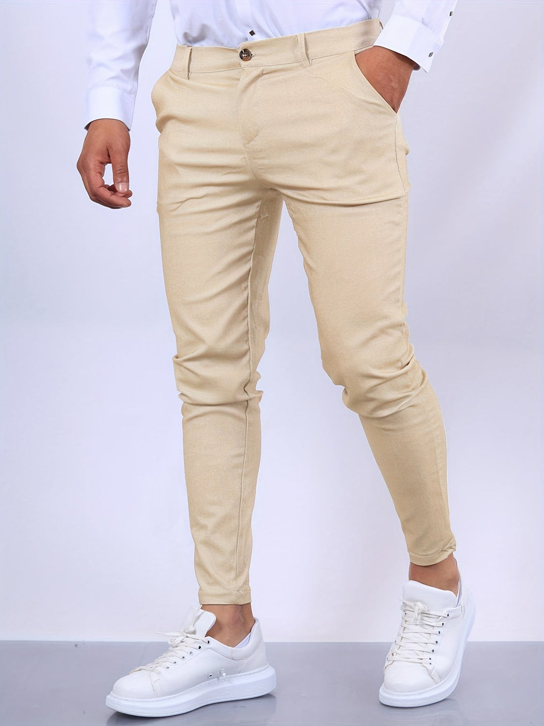 Stylish fitted pants for men