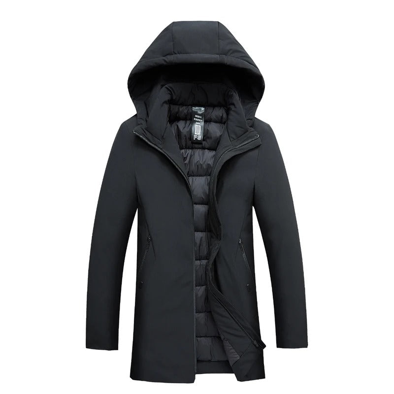 Wesley | Relaxed Fit Mid-Thigh Parka with Integrated Hood