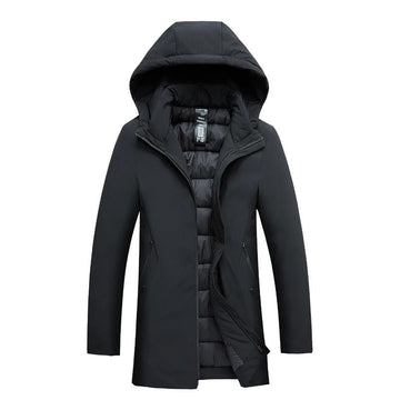 Wesley | Relaxed Fit Mid-Thigh Parka with Integrated Hood