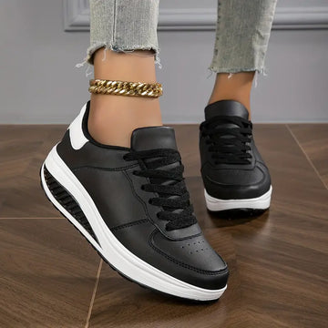 Women’s Sneakers – Cushioned Sole – Breathable – Lace-Up Support