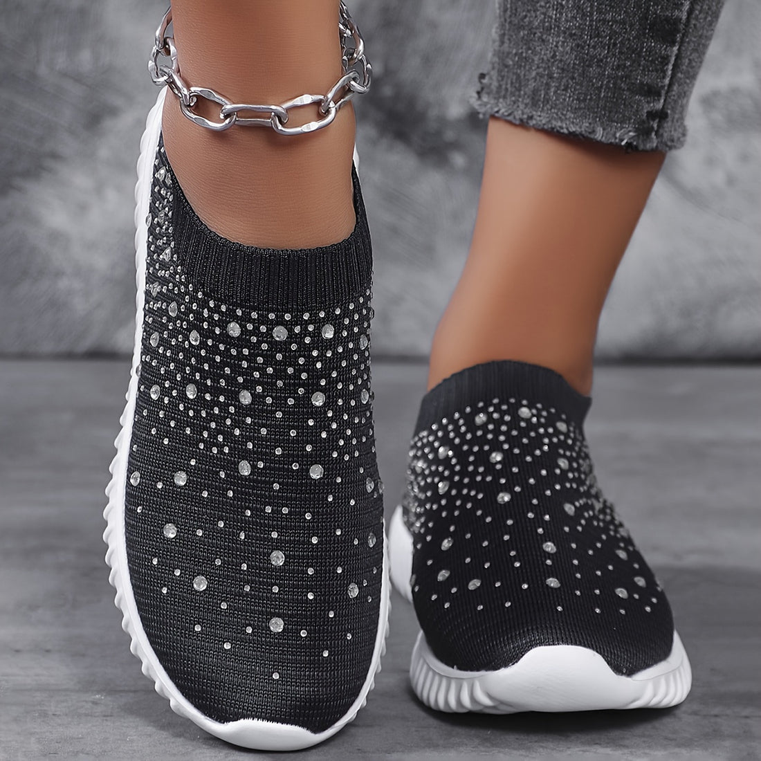 Rhinestone athletic camp Shoes for women