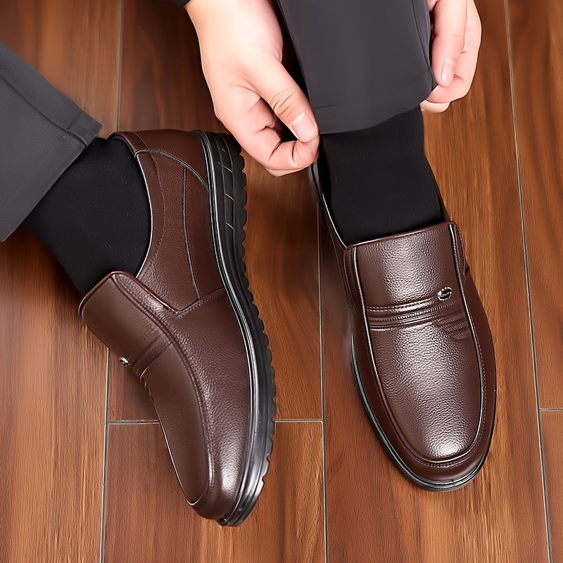 Elegant office loafers with cushioned sole for men