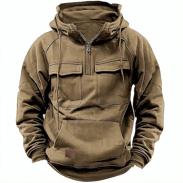 Rugged winter hoodie for men