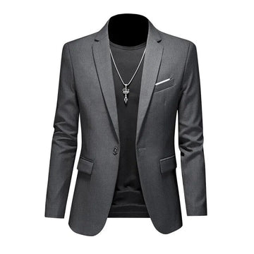 Chic single-button blazer for men