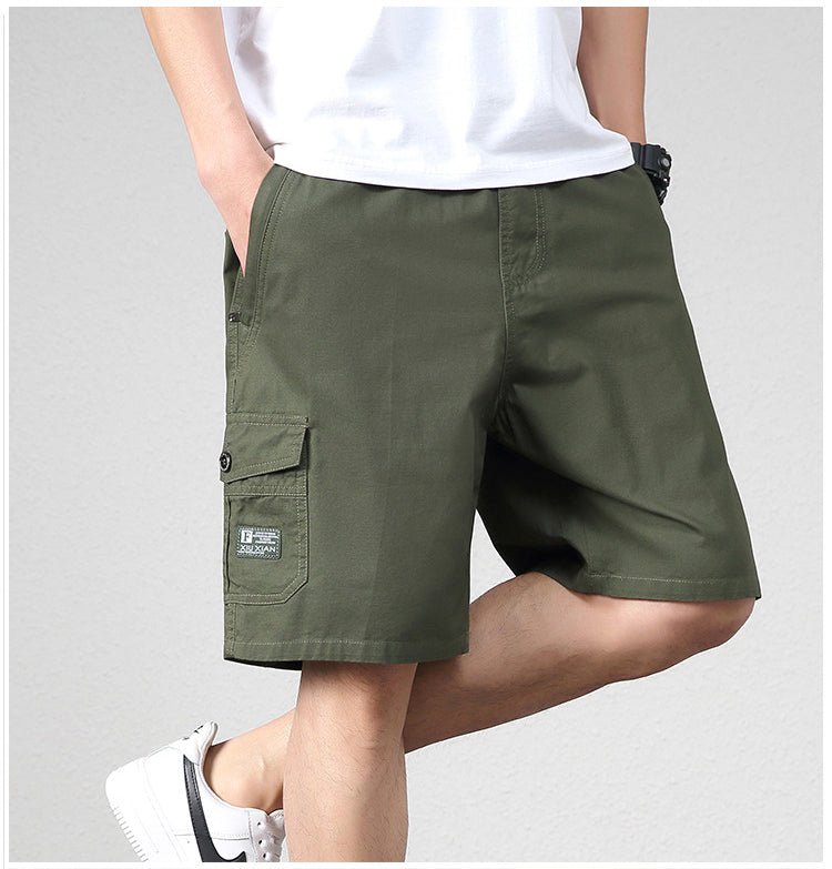 Men’s Cargo Shorts - Relaxed Fit - Mid-Thigh Length - Multiple Pockets Durable Wear