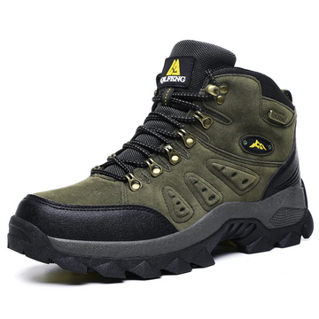 Men’s Hiking Boots - Waterproof - High Ankle Support - Breathable Grip Sole - Outdoor Trail Footwear