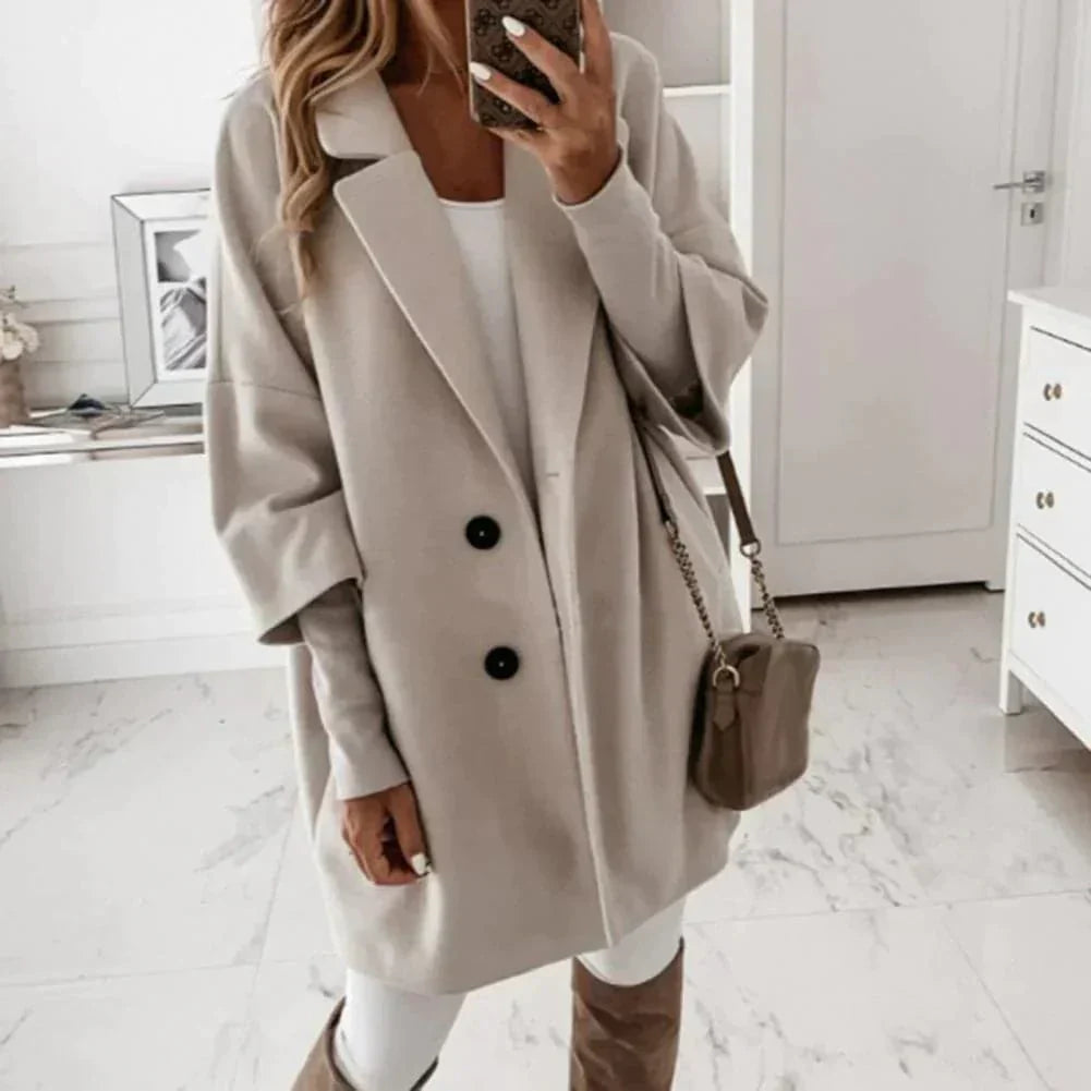 Button down elegant winter coat