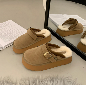 Belezza Suede clogs with plush lining