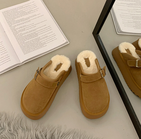 Half-slipper snow boots for women