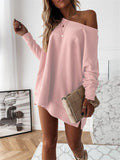 Casual loose winter sweater for women: Comfortable, relaxed fit with ribbed details. Perfect for winter warmth.