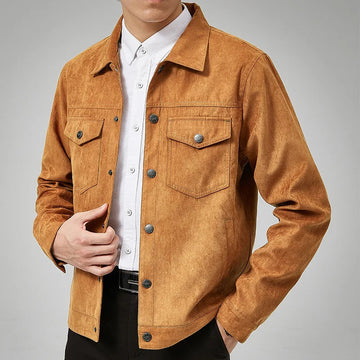 Men's All-Season Denim Trucker Jacket – Classic Fit, Durable, and Timeless Style
