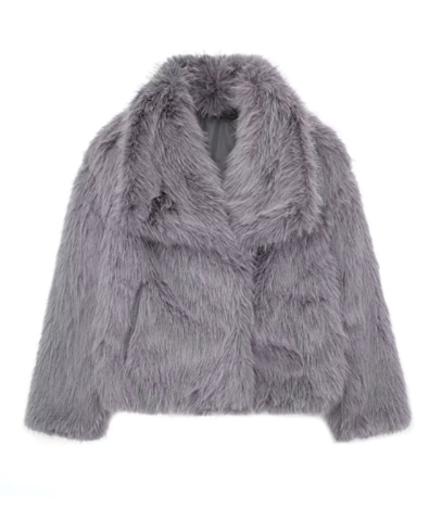 Cozy and comfortable fur coat for women