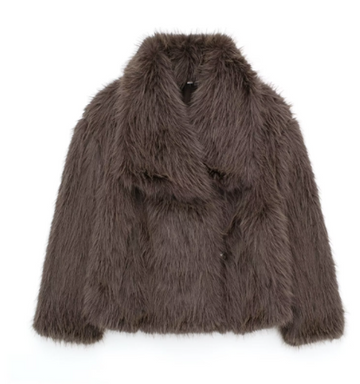 Cozy and comfortable fur coat for women