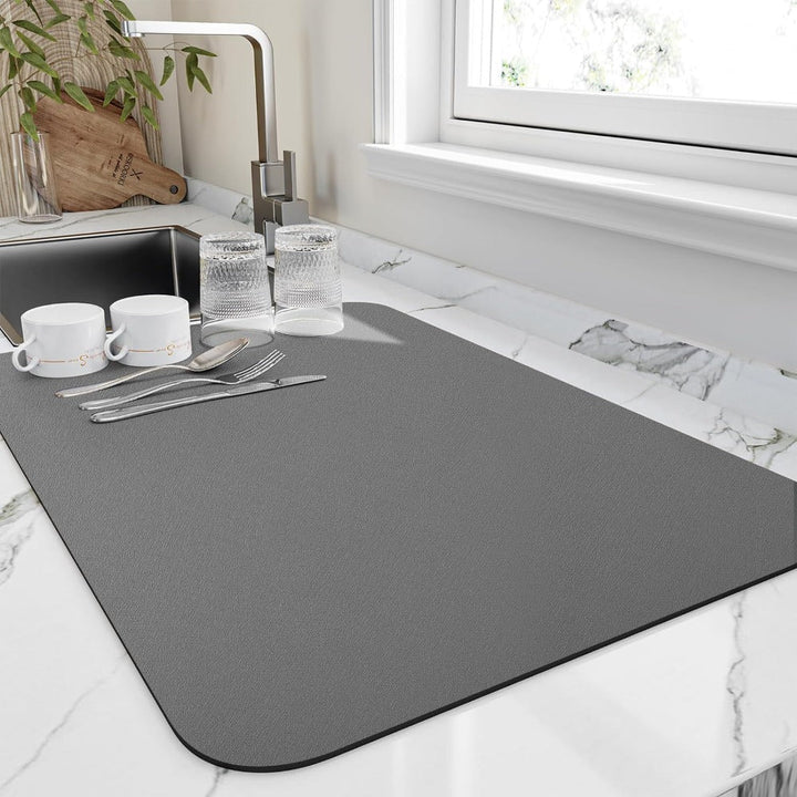 Microfiber Non-Slip Absorbent Dish Drying Mat