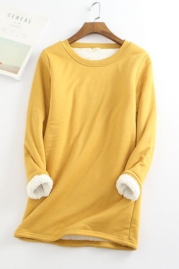 Women’s Tunic Top – Relaxed Fit – Long Sleeve – Soft Lined Thermal Layer