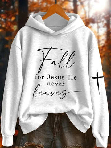 Women’s Hooded Sweatshirt – Oversized Fit – Cotton Blend – Graphic Front and Sleeve