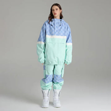 Women’s Two-Piece Ski Suit – Oversized Fit – Weather-Resistant – Cargo Pocket Two-Piece Set