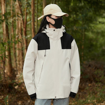 Women’s Outdoor Jacket – Relaxed Fit – Hooded – Wind and Water Resistant – Mid-Hip Length