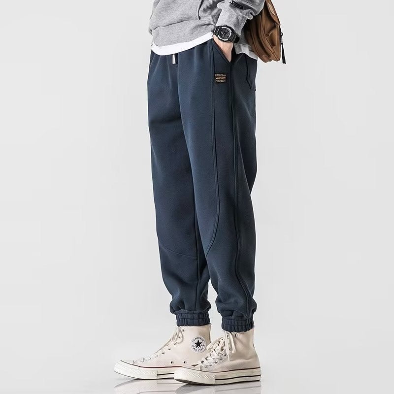 Men’s Sweatpants – Relaxed Fit Tapered Leg – Cotton Blend – Elastic Waist Drawstring