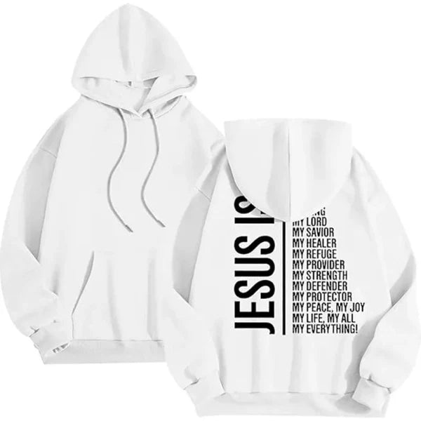 Women’s Hooded Sweatshirt – Oversized Fit – Fleece Lined – Graphic Back – Ribbed Cuffs
