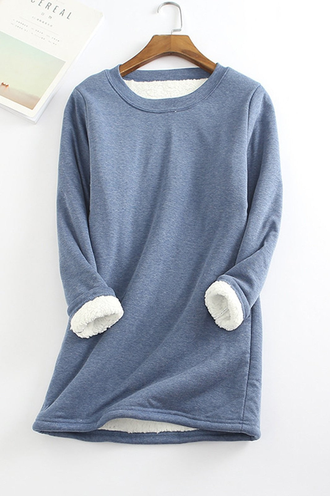 Women’s Tunic Top – Relaxed Fit – Long Sleeve – Soft Lined Thermal Layer