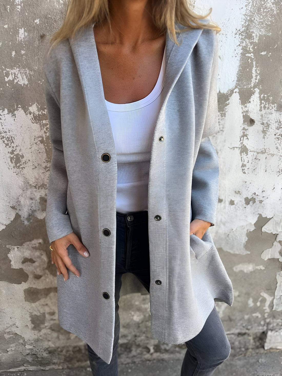 Sienna - Women's Hooded Single-Breasted Casual Autumn Winter Jacket