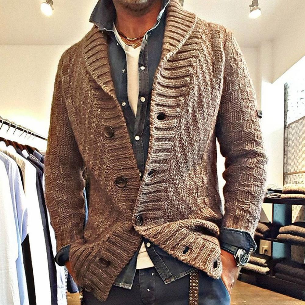 Long sleeve loose cardigan for men