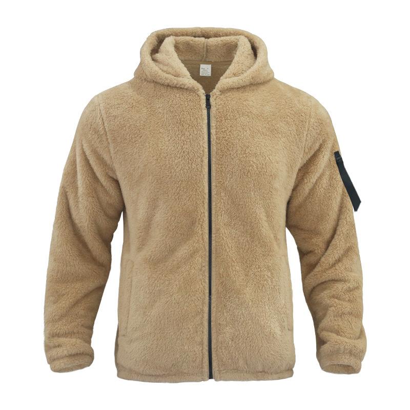 Warm and cozy hooded fleece jacket for men