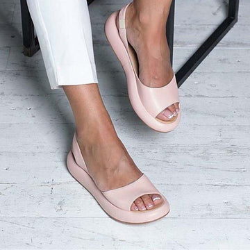 Women’s Open-Toe Sandals – Slingback Strap – Lightweight Design – Cushioned Comfort