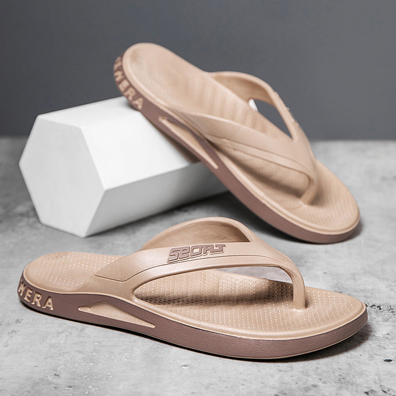 Men’s Flip Flops – Solid Casual Design