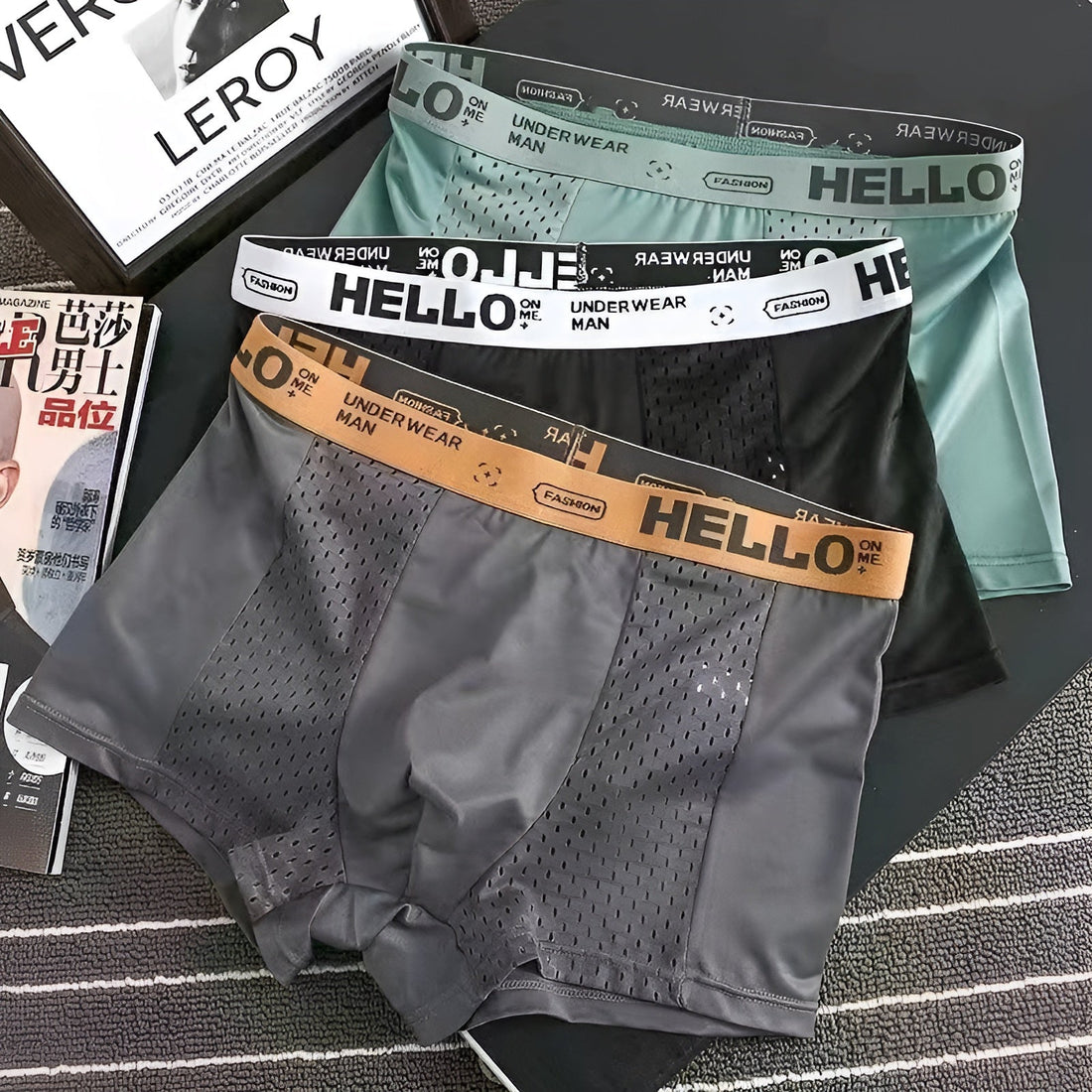 Comfortable and breathable boxer briefs for men