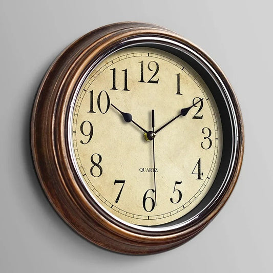 Wood Frame Antique Dial Wall Clock